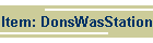 Item: DonsWasStation